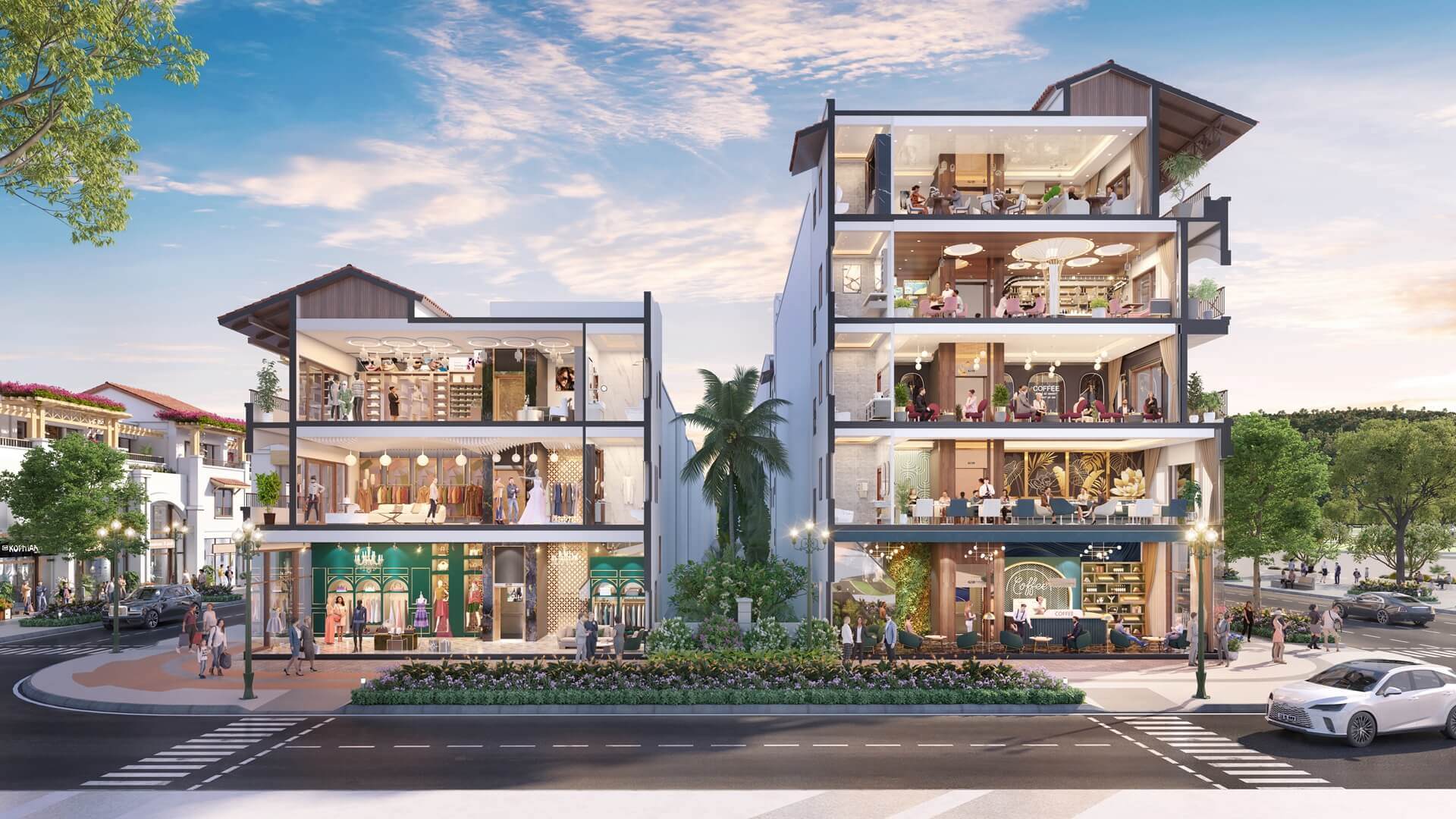 shophouse sun group mê linh