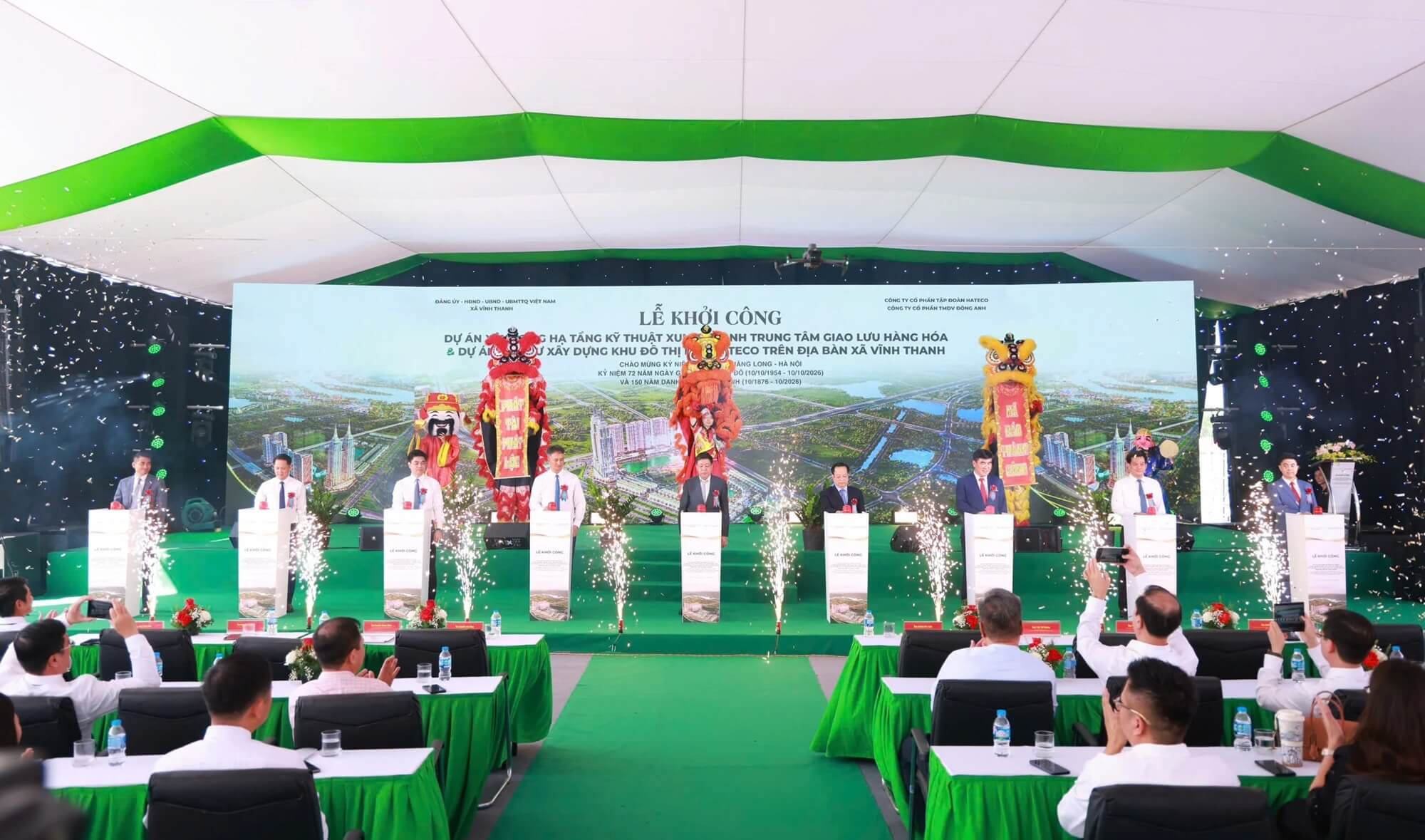 Hateco Group chính thức khởi công dự án Intercentral Đông Anh